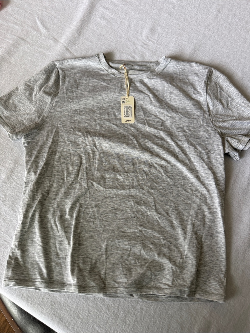aerie Size M Heather Gray Short Sleeve Crewneck Tee